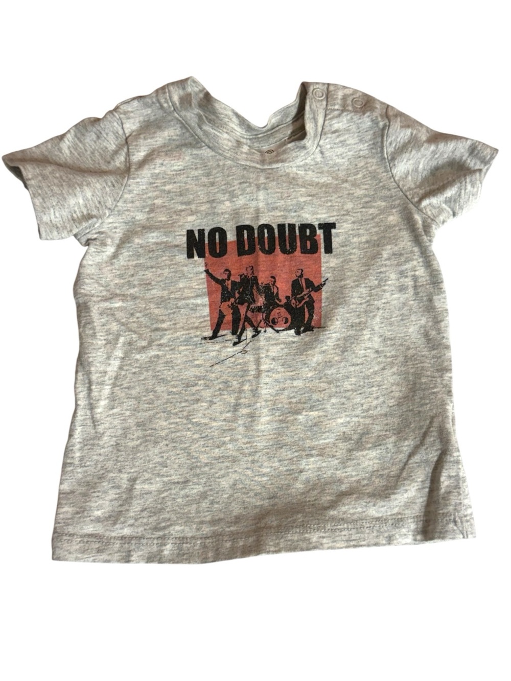 No Doubt Kids Tee - Light Gray 3-6 months